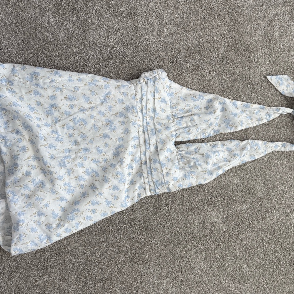 Princess Polly Blue and White Floral Dress